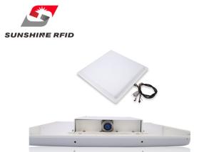 Ultra High Frequency RFID Reader , IP64 Waterproof RFID Reader Long Range 12dbi Antenna