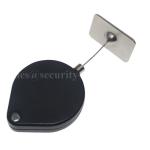 Heart Shaped ABS Box Coiled Security Tether With Square Glutinous Plate End