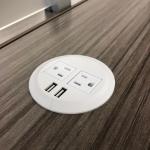 USB Fast Charging Conference Table Socket / Multi - Function Pop Up Desktop