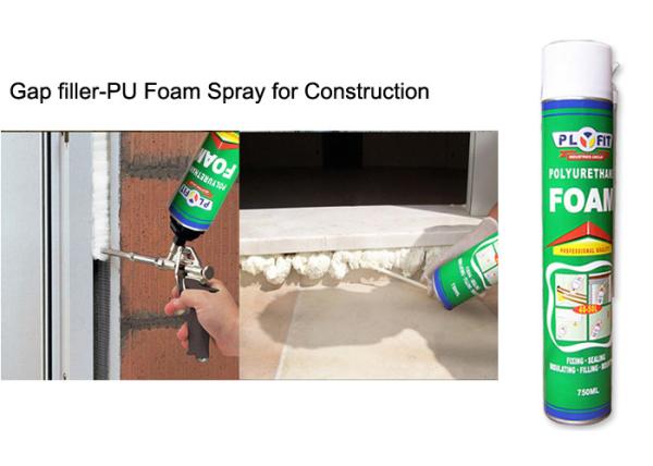 Cheap Multi - Purpose B2 Fireproof Foam Filler Spray , Off White High Density Spray Foam for sale