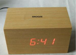 Best LED wood clock with voice control and touch function wholesale