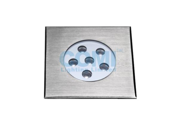 Cheap 6 * 2W Symmetrical Square LED Inground Light with IP67 External Remote LED Driver for sale