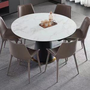 China Extension Round Ceramic Marble Dining Room Table on sale