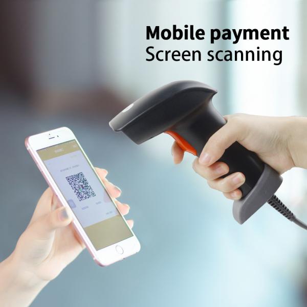 Cheap Wired 2D COMS Handheld Barcode Scanner Terminal for sale