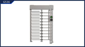 Security Control Access Full Height Turnstile Gate QR Code for Prison/Neighborhoods 220V Input