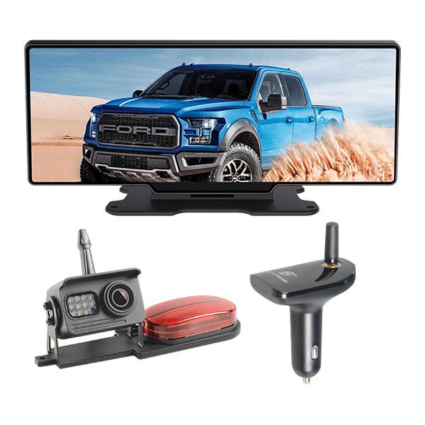Cheap Less Than 200ms Mirror Dash Cam Backup Camera 12" Touch Screen for sale