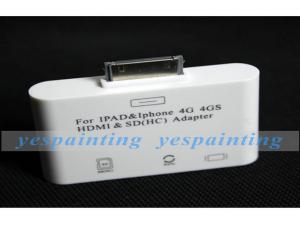 China Portable Lightweight  Video / Audio Transmits Adapter To HD TV / HDMI For IPhone 4GS on sale
