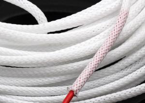Smooth Surface Flexible Braided Wire Covering , High Temperature Wire Sleeve