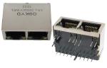 100BASE single port Tab up RJ45 PCB Connector with Transformer for network
