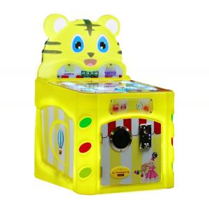 Factory price coin arcade cute tiger hitting machine playing cards game machine for children happy fun