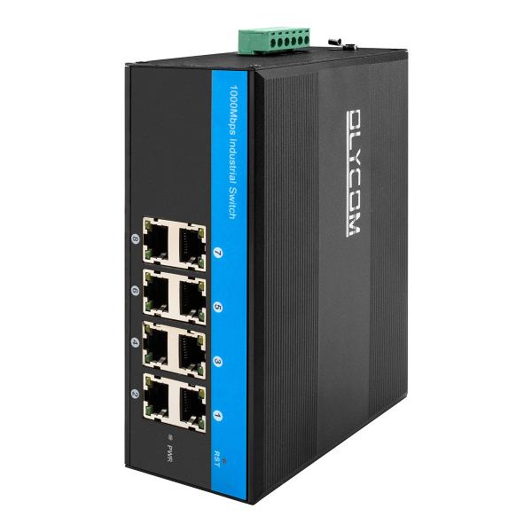 Cheap 8 Port E-Mark FE/GE Ethernet Switch Unmanaged For Vehicle Network Solution 12V 24V for sale