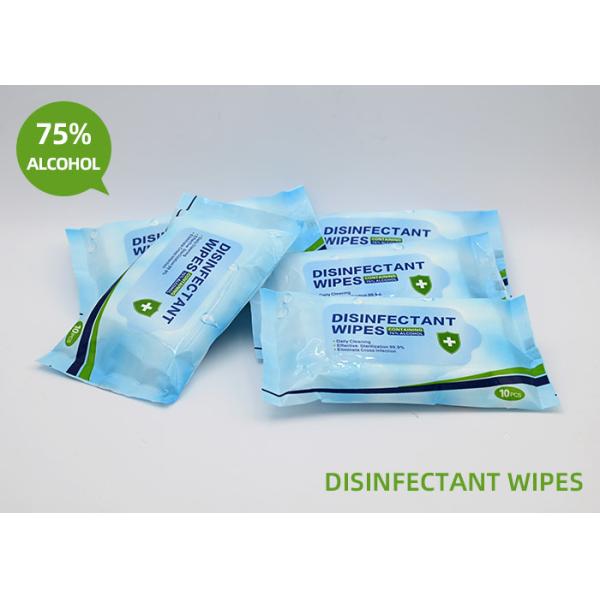 Non Woven Fabric Wet Hand Sanitizing Wipes Made With 75% Alcohol That Kill Germs