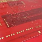 8 Layer Multilayer Circuit Board Red Solder Printed 50 Ohm