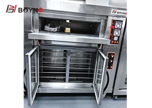 Cheap Commercial Bakery Equipment One Layer Two Trays Gas Bakery Oven With Proofer for sale