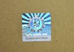 Hologram sticker with scratch layer printing for security use