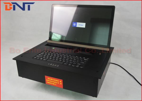 Cheap Conference Tabletop Motorized Flip Up Lcd Monitor Meeting Lifting Device With Keyboard & Mouse for sale