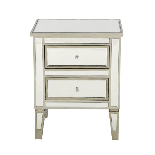 Cheap P2 MDF Mirror Effect Bedside Tables for sale