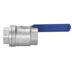 General 2PC Stainless Steel Internal Thread Handle Lock Ball Valve for Water Oil