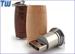 China Customized Branding Wooden Barrel 32GB USB Memory Stick Pen Drives on sale