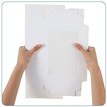 White Bakery Boxes With Window, 9x6x3 Inch, For Pastry, Dessert, Pies Packaging, Great For Birthday Party, 30 Pack