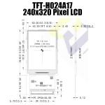 2.8 inch TFT LCD color display / 240X320 color screen / 8080MCU interface / wide