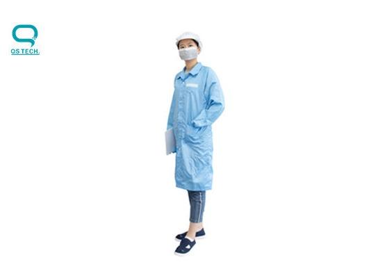 Cheap Anti-static ESD Cleanroom Smock Gown Polyester Workwear Uniform for sale