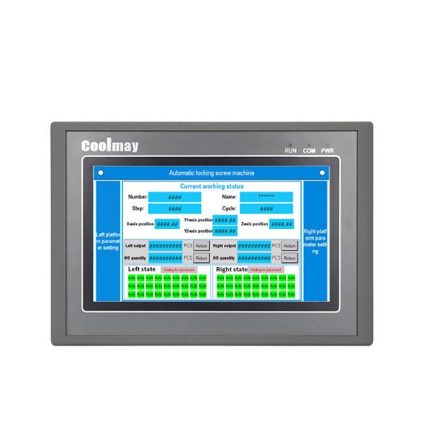 Cheap Coolmay 10 Inch HMI Human Machine Interface LED Support Modbus RS232 RS485 for sale