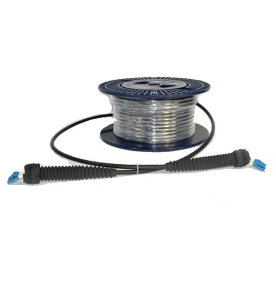 Cheap IP67 Water Proof Level LC SM Optical Fiber Patch Cord Duplex Black Lc Connector 100 Meter for sale