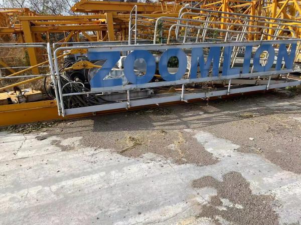 Cheap Apply Zoomlion 6012 Used Tower Crane With 2.8m Block Mast Section And 6T Max Load for sale