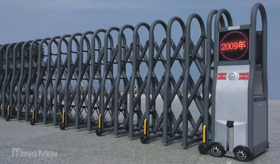 Cheap One-Piece-Bended Frames Automatic Folding Gate With LED Display for sale