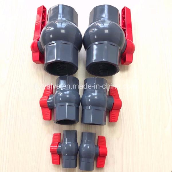 Cheap Water Media Channel Straight Through Type Octagonal PVC Ball Valve from 1/2" to 4 for sale