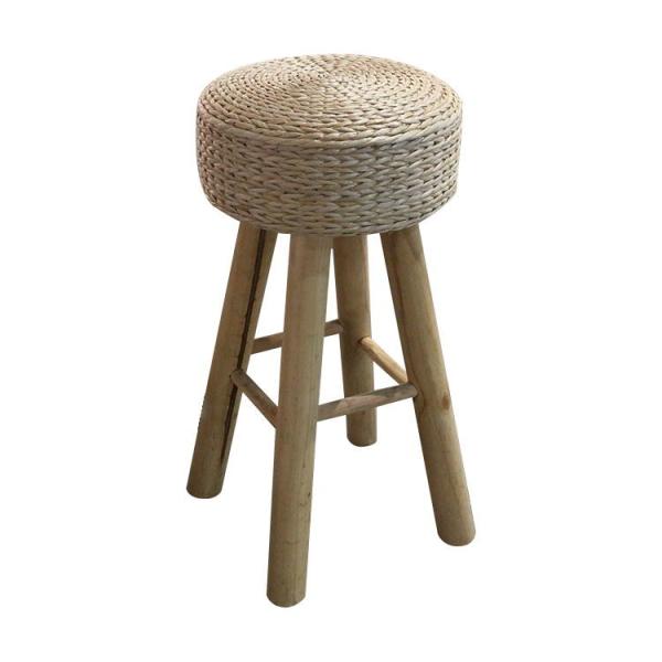 Cheap Width 34cm Backless Wicker Counter Stools for sale