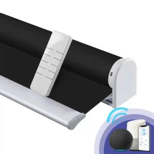 China Wifi Electric Smart Motorized Zebra Blinds Window Shade Automatic Roller Remote on sale