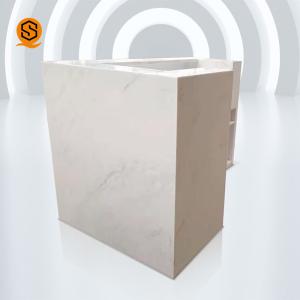 Stick Seamless Solid Surface Reception Counter ISO9001 Repairable