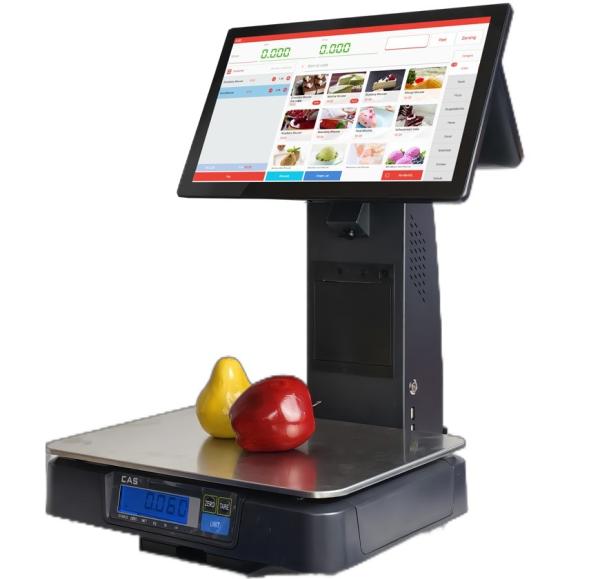 Cheap Retail Supermarket Weighing Scale POS Software Recognizes with AI Touch Screen PC/Android Scale for sale