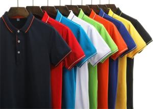 China Pure Cotton Casual Work Uniforms , Custom Logo Adults Work Uniform Polo Shirts on sale