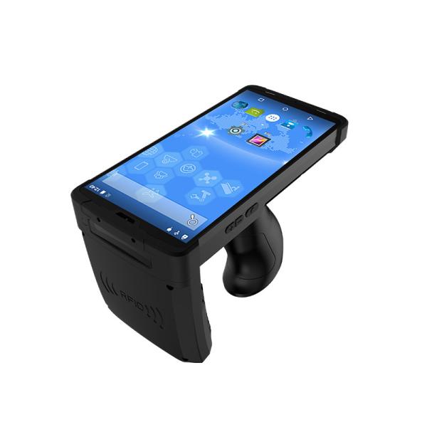 Cheap Portable Handheld RFID Reader IP65 Barcode Scanner HF For products tracking for sale