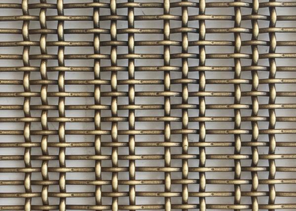 Cheap 3.6mm Crimp Screen Wire Architectural Metal Mesh 1.5m Width for sale