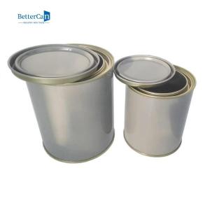 Best Custom Empty Paint Tins 1 Litre Round Automotive Paint Cans With Tight Triple Lid wholesale