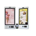 Scan Code Touch Screen Computer Kiosk Machine Restaurant Standing Touch Screen
