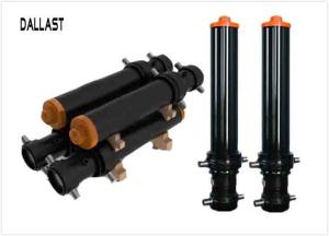 China Multi Stage Telescopic Hydraulic Cylinder Chrome Painted Hinge Axis for Trailer on sale
