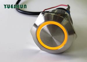 Best Miniature Illuminated Push Button Switch 19mm Latching Momentary Moistureproof wholesale