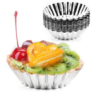 Best Tinplate Nonstick Egg Tart Cupcake Mold Reusable Kitchen Baking Tools wholesale