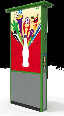 Cheap 2*50" Demo Screen Reverse Vending Machine For Plastic Bottles for sale