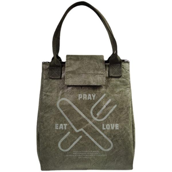 Cheap Dupont Paper Insulated Tote Lunch Bag Refrigerated Waterproof Lunch Containers for sale
