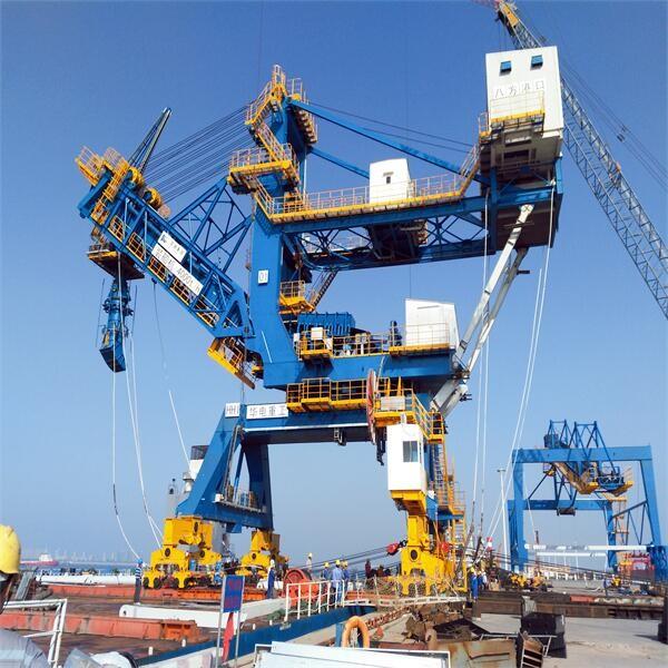 Cheap Rail Mounted Ship Loaders With Telescopic Chute For Bulk Material Handling for sale