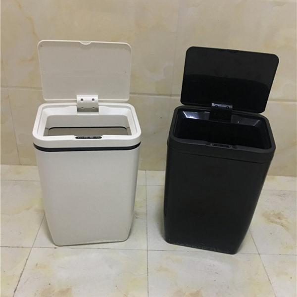 Cheap Automatic Motion Sensor Trash Can Two AA Battery Powered For Indoor / Office for sale