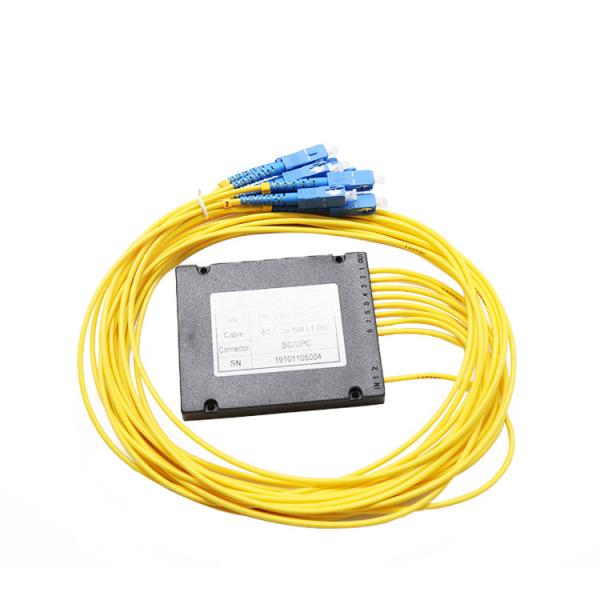 Cheap Low Insertion Loss Abs Box Fiber Optic PLC Splitter , Splitter Plc 1x8 for sale