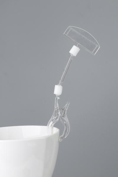 Cheap POP Clear Plastic Card Clip Sign Holders In Store Shop Display Systems for sale