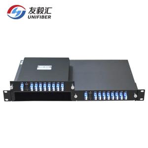 China 1U Rack Mount 8 Channel Multiplexer CWDM Mux Demux LGX Single Fiber on sale
